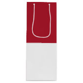 Monaco vlag wijn cadeautas (Voorkant)