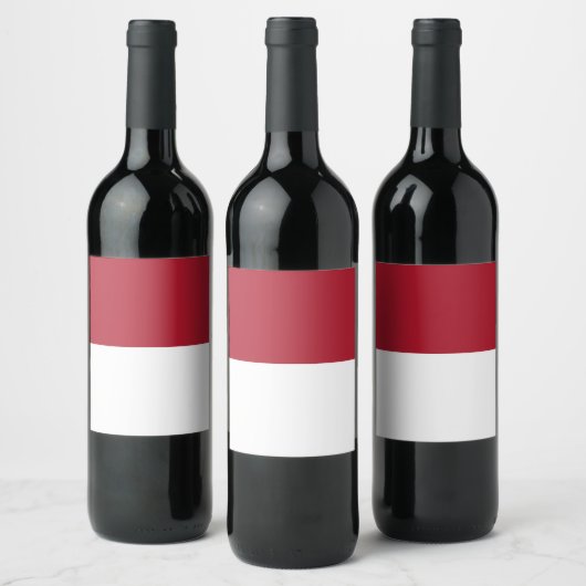 Monaco vlag wijn etiket (Flessen)