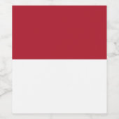 Monaco vlag wijn etiket (Enkel label)