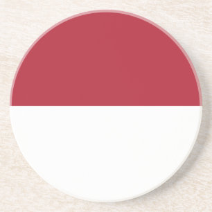 Monaco vlag zandsteen onderzetter