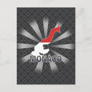 Monaco-vlagplattegrond 2.0 briefkaart