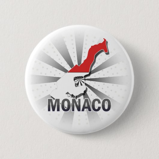 Monaco-vlagplattegrond 2.0 ronde button 5,7 cm (Voorkant)