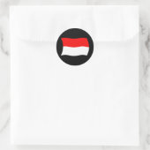 Monaco Vlagsticker Ronde Sticker (Tas)