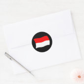 Monaco Vlagsticker Ronde Sticker (Envelop)