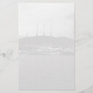 Monaco Vorstendom De haven 1970 Oude afdruk Briefpapier