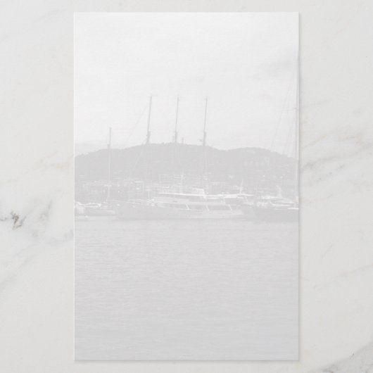 Monaco Vorstendom De haven 1970 Oude afdruk Briefpapier (Voorkant)