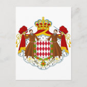 Monaco Wapenmunt Briefkaart (Voorkant)