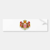 Monaco Wapenmunt Bumpersticker (Voorkant)