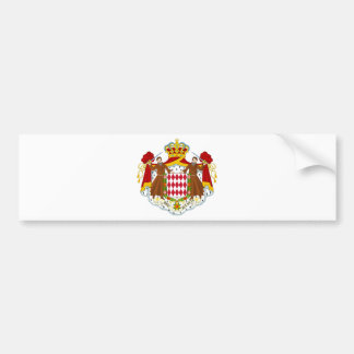 Monaco Wapenmunt Bumpersticker
