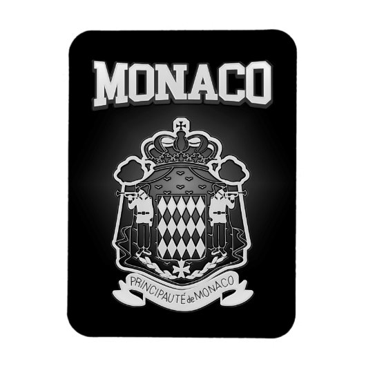 Monaco Wapenmunt Magneet (Verticaal)
