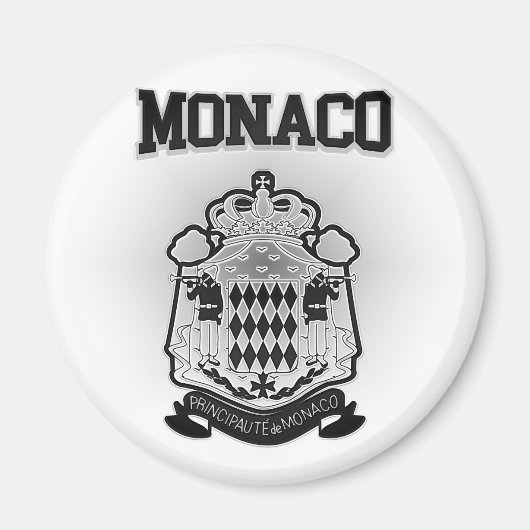 Monaco Wapenmunt Magneet (Voorkant)