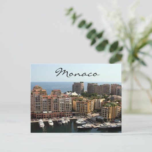 monaco woonachtig briefkaart (Staand voorkant)