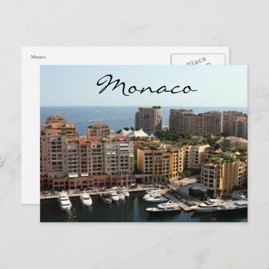 monaco woonachtig briefkaart (Voorkant / Achterkant)