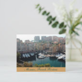 Monaco Yachts, Franse Riviera Post Card Briefkaart (Staand voorkant)