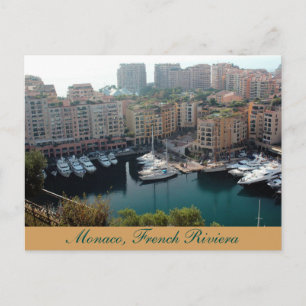Monaco Yachts, Franse Riviera Post Card Briefkaart