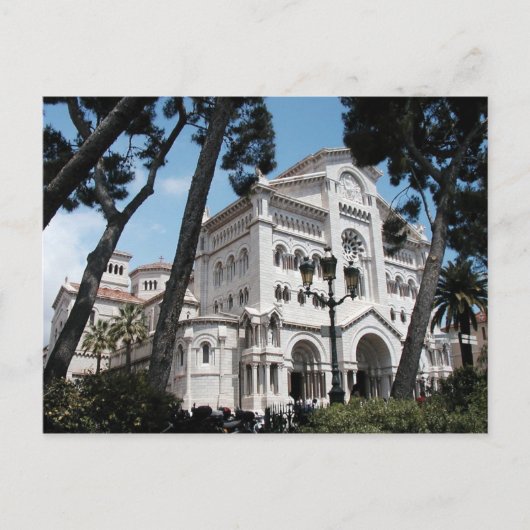 Monaco's Sint-Nicolaas kathedraal Briefkaart (Voorkant)