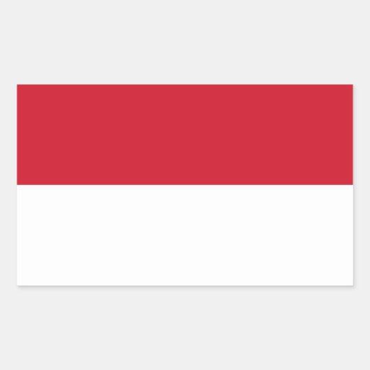 Monacovlag Rechthoekige Sticker (Voorkant)
