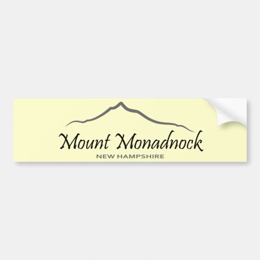 Monadnock Bumpersticker (Voorkant)