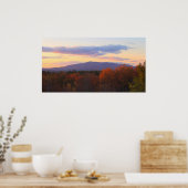 Monadnock Late Autumn Sunset Poster (Keuken)