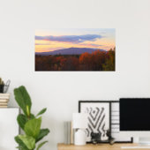 Monadnock Late Autumn Sunset Poster (Thuiskantoor)
