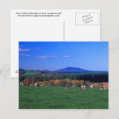 Monadnock monteren uit Templeton MA Briefkaart (Voorkant / Achterkant)