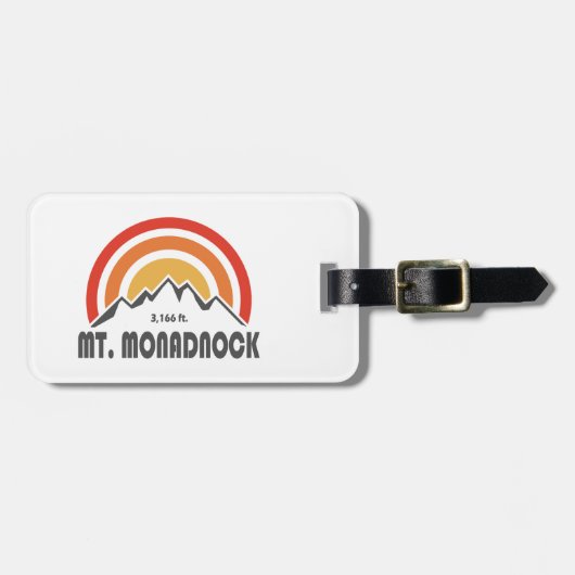 Monadnock New Hampshire Bagagelabel (Voorkant horizontaal)