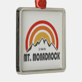 Monadnock New Hampshire Metalen Ornament (Rechts)