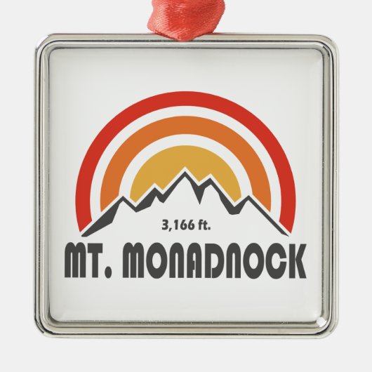 Monadnock New Hampshire Metalen Ornament (Voorkant)