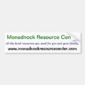 Monadnock Resource Center Bumpersticker (Voorkant)