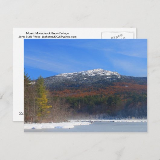 Monadnock Snow and Oak Foliage Briefkaart (Voorkant / Achterkant)