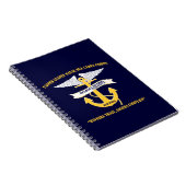Monadnock Squadron Anchor/Wings Logo-laptop Notitieboek (Rechterzijde)