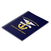 Monadnock Squadron Anchor/Wings Logo-laptop Notitieboek (Linkerzijde)
