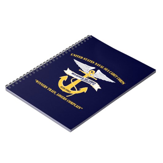 Monadnock Squadron Anchor/Wings Logo-laptop Notitieboek (Linkerzijde)