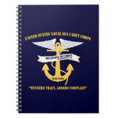Monadnock Squadron Anchor/Wings Logo-laptop Notitieboek (Voorkant)