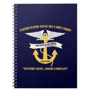 Monadnock Squadron Anchor/Wings Logo-laptop Notitieboek