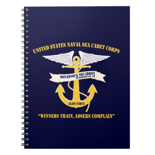 Monadnock Squadron Anchor/Wings Logo-laptop Notitieboek (Voorkant)