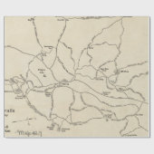 Monadnock Trail Map (1910) Cadeaupapier (Vlak)