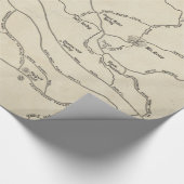 Monadnock Trail Map (1910) Cadeaupapier (Hoek)