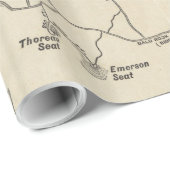 Monadnock Trail Map (1910) Cadeaupapier (Rol Hoek)