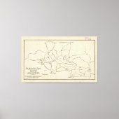  Monadnock Trail Map (1910) Canvas Afdruk (Voorkant)