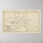 Monadnock Trail Map (1910) Poster (Voorkant)