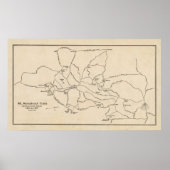  Monadnock Trail Map (1910) Poster (Voorkant)