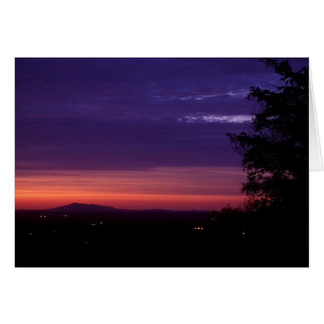 Monadnock uit Wachusett Mountain Twilight (Voorkant Horizontaal)