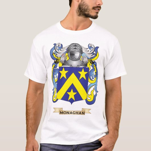 Monaghan Coat of Arms (gezinscrest) T-shirt (Voorkant)