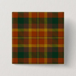 Monaghan County Irish Tartan Vierkante Button 5,1 Cm