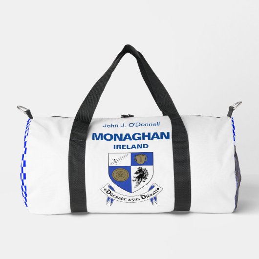 Monaghan Ierland - Iers gepersonaliseerd Plunjezak (Voorkant)