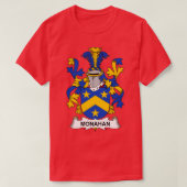 Monahan Coat of Arms Family Crest T-shirt (Design voorkant)