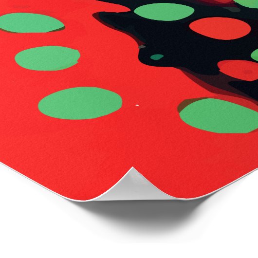 Monalisa Pop Dot Art Poster (Hoek)