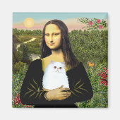 MonaLisa - Wit Perzisch kitten #49 Magneet (Voorkant)