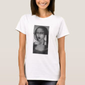 Monalisa with a Lollipop T-Shirt B&W (Voorkant)